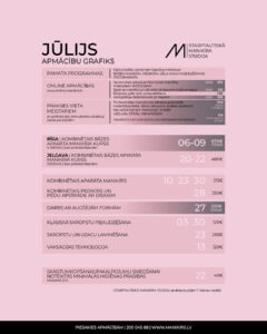 SEMINĀRU & APMĀCĪBU GRAFIKS  JŪNIJS un JŪLIJS